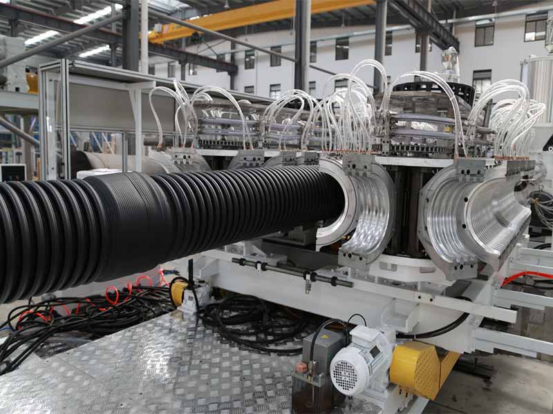 HDPE/PP卧式双壁波纹管生产线